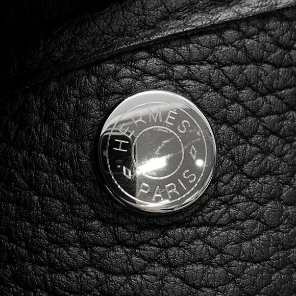 HERMES Garden Party Size TPM Negonda Leather Black - Picture 6 of 8